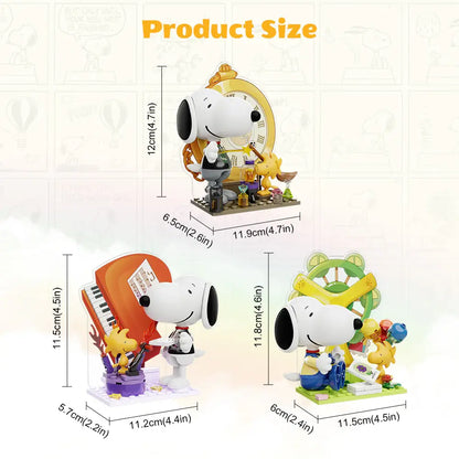 Pantasy 86912 Snoopy Surprise Building Toy Set | 6 PCS