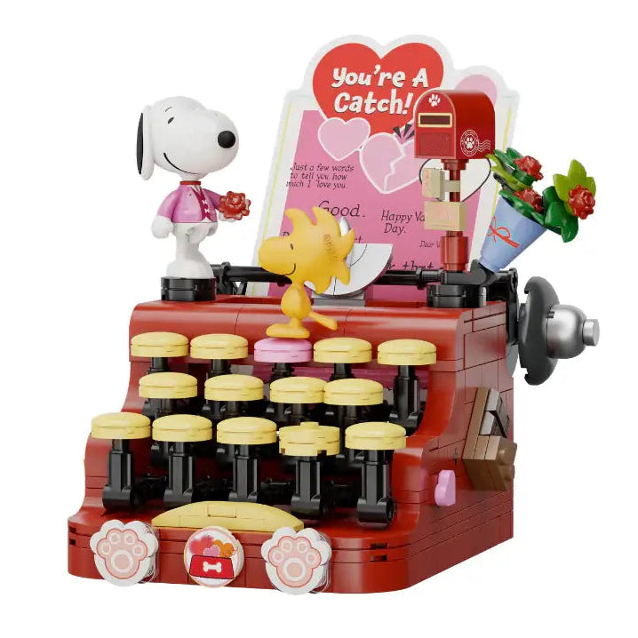 Pantasy 86913 Snoopy Typewriter Building Toy Set |332 PCS – Brickmania