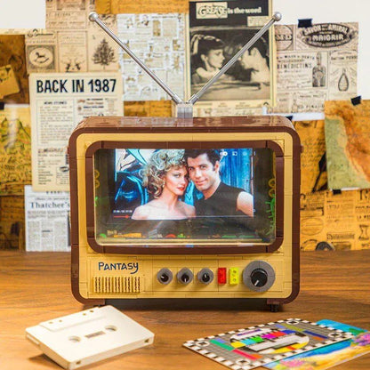 Pantasy 61008 Retro Collection Vintage Television Building Toy Set | 1500 PCS