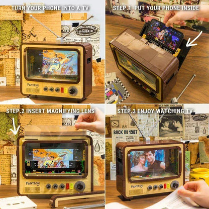 Pantasy 61008 Retro Collection Vintage Television Building Toy Set | 1500 PCS