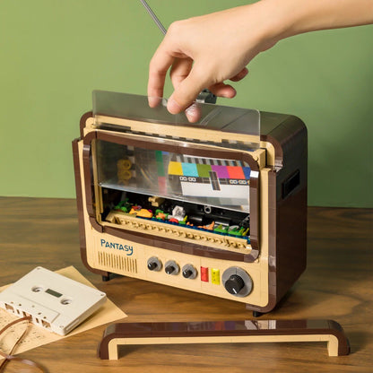 Pantasy 61008 Retro Collection Vintage Television Building Toy Set | 1500 PCS