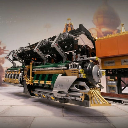 Pantasy 85007 Steampunk Railway Station Building Toy Set |2723 PCS