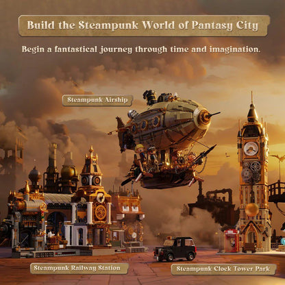 Pantasy 85021 Steampunk Airship Building Toy Set | 1949 PCS