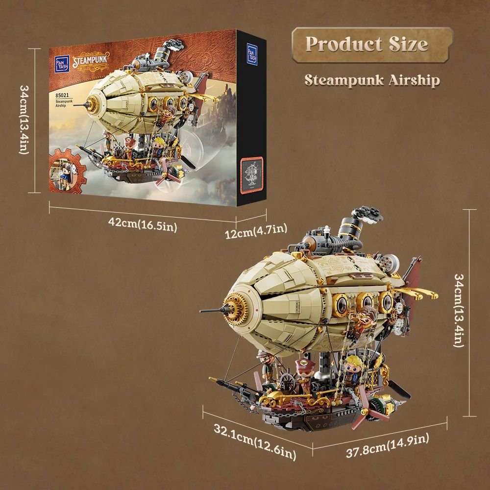 Pantasy 85021 Steampunk Airship Building Toy Set | 1949 PCS