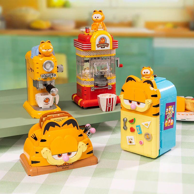 Pantasy 86812 Garfield Fantastic Machines Series Coffee Maker Building Toy Set | 300 PCS
