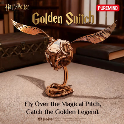 PUREMIND 1631 Harry Potter Golden Snitch Building Toy Set |107 PCS