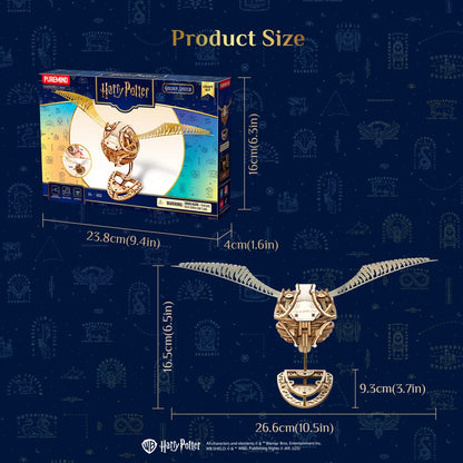 PUREMIND 1631 Harry Potter Golden Snitch Building Toy Set |107 PCS