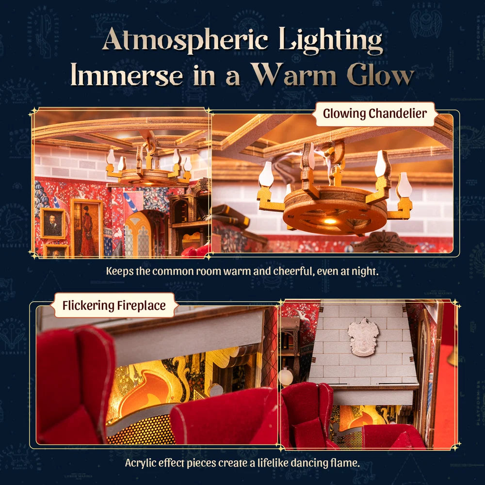 PUREMIND 1621 Harry Potter Gryffindor Common Room Building Toy Set | 310 PCS