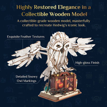 PUREMIND 1613 Harry Potter Hedwig Building Toy Set | 348 PCS