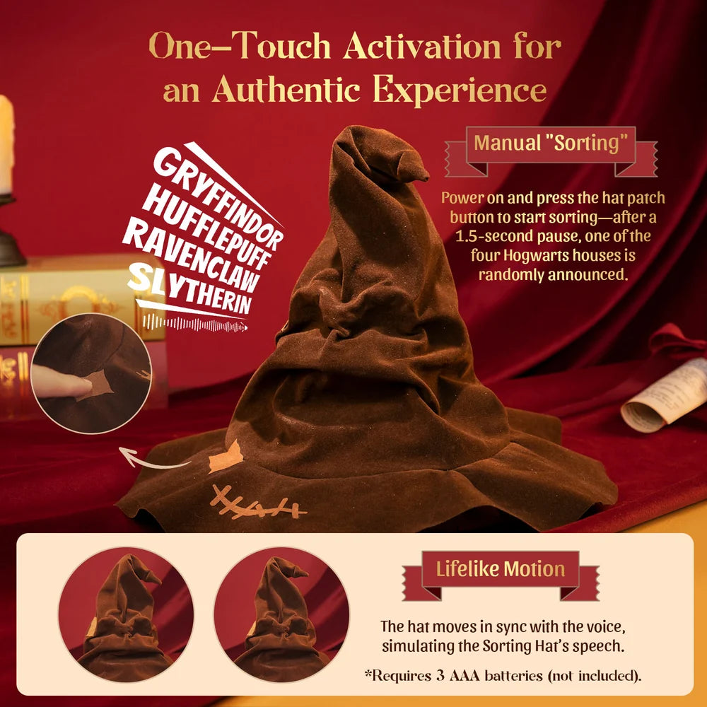 PUREMIND 1632 Harry Potter Talking Sorting Hat Building Toy Set | 164 PCS