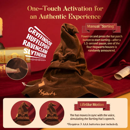 PUREMIND 1632 Harry Potter Talking Sorting Hat Building Toy Set | 164 PCS