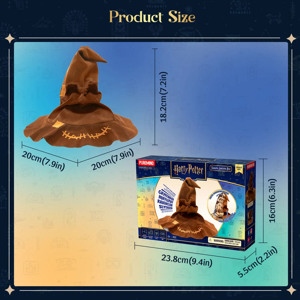 PUREMIND 1632 Harry Potter Talking Sorting Hat Building Toy Set | 164 PCS