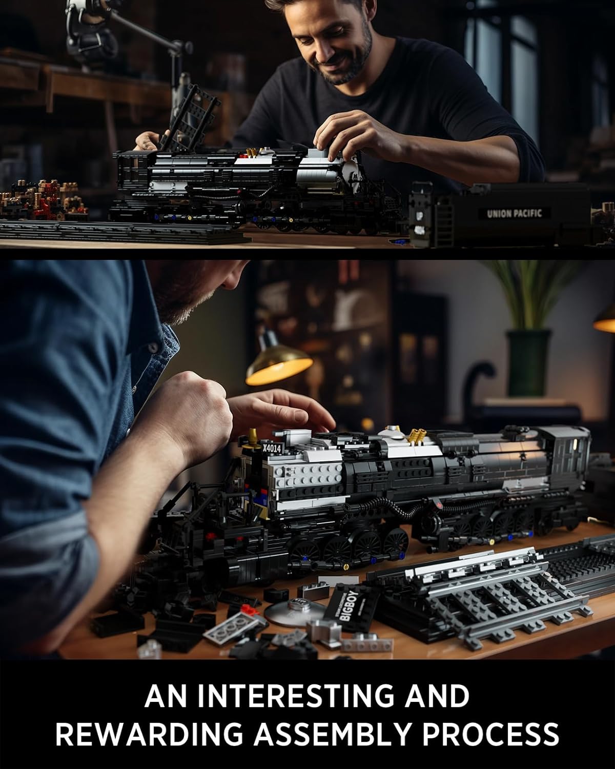 Nifeliz NF10263 Big Boy Steam Locomotive Building Set | 1818 PCS