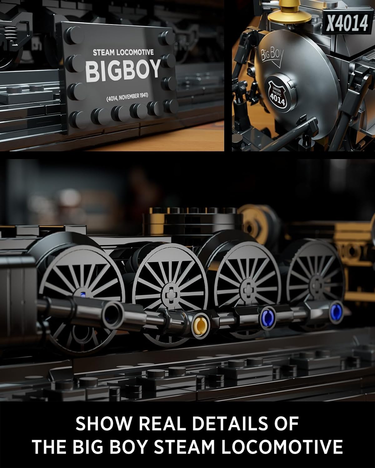Nifeliz NF10263 Big Boy Steam Locomotive Building Set | 1818 PCS