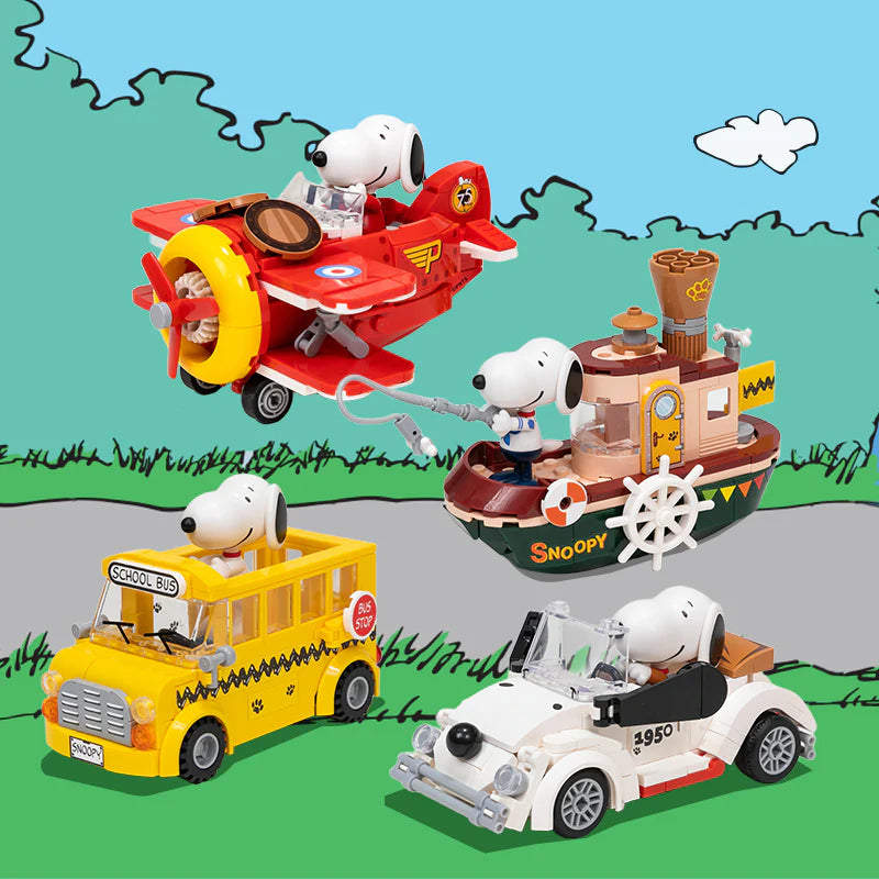 Pantasy 86905 Snoopy Biplane Building Toy Set | 300 PCS