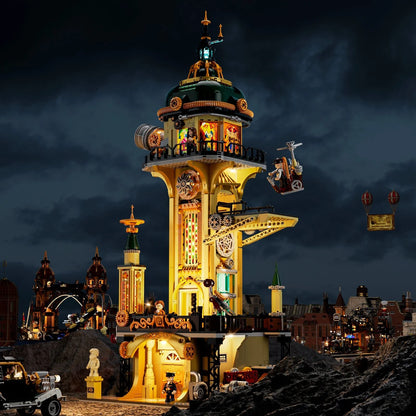 Lumibricks F9070 Steampunk Watch Tower Building Toy Set | 2744 PCS