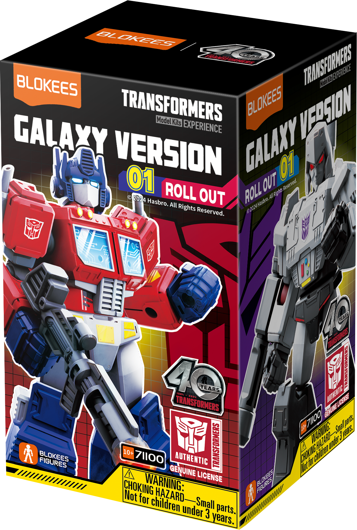 Blokees Transformers 71100 Galaxy Version 01 Roll Out