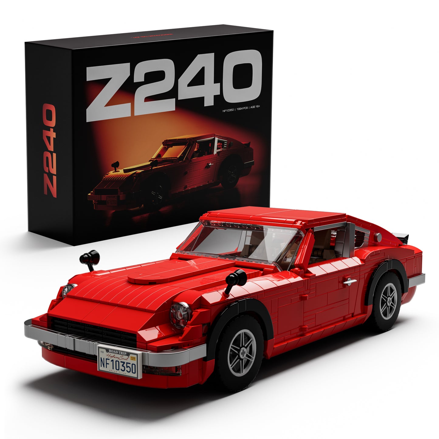 Nifeliz NF10350 Z240 Sports Car 1:14 Scale Building Set | 1694 PCS