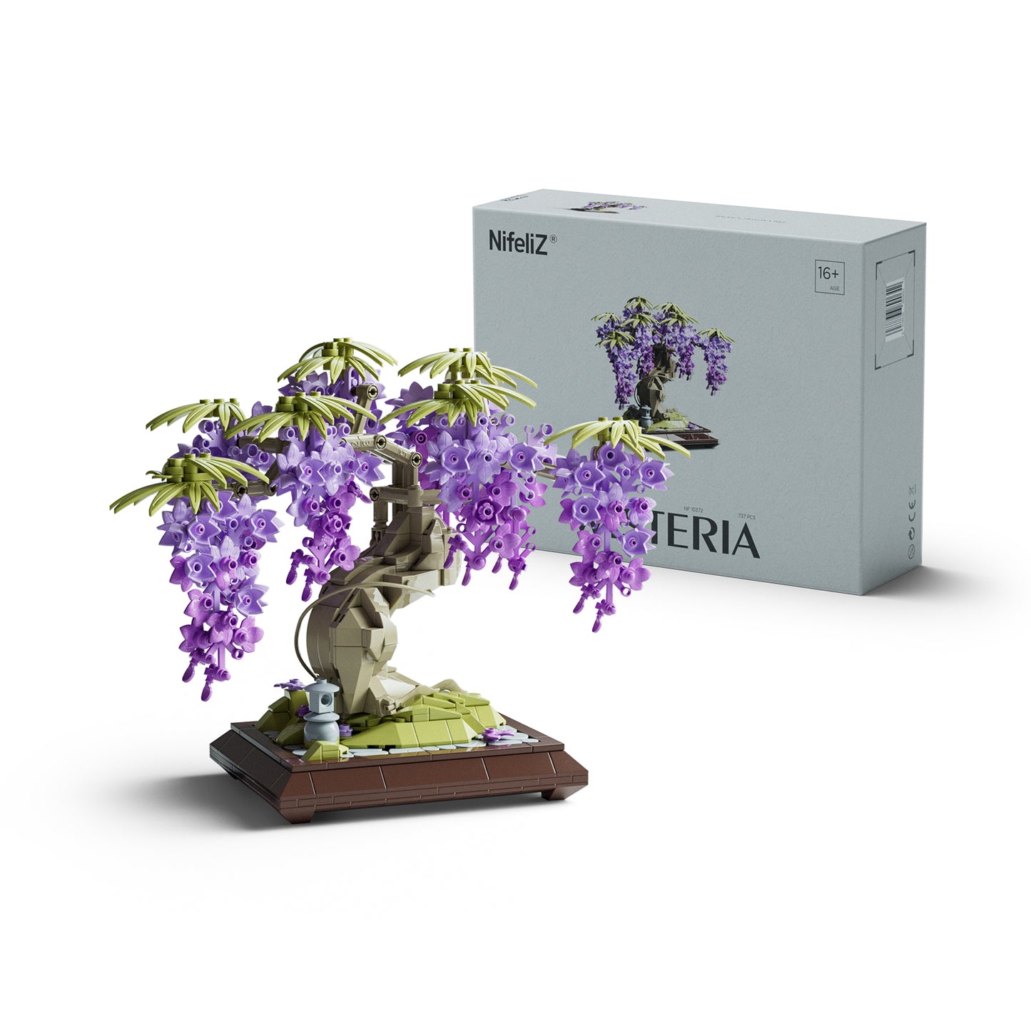 Nifeliz NF10372 Wisteria Bonsai Tree Building Set | 737 PCS
