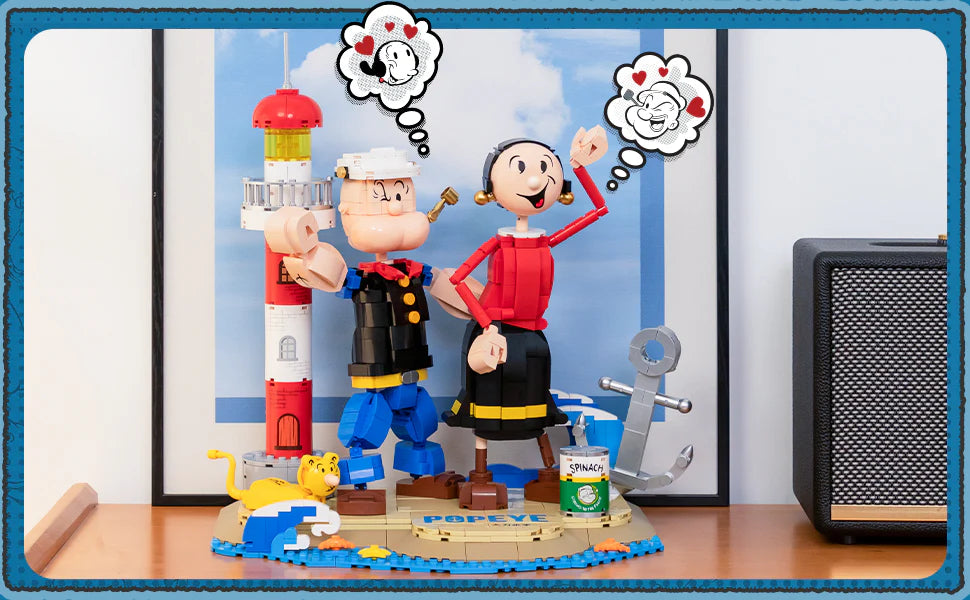 Pantasy 86401 Popeye With Olive Building Toy Set |1500 PCS