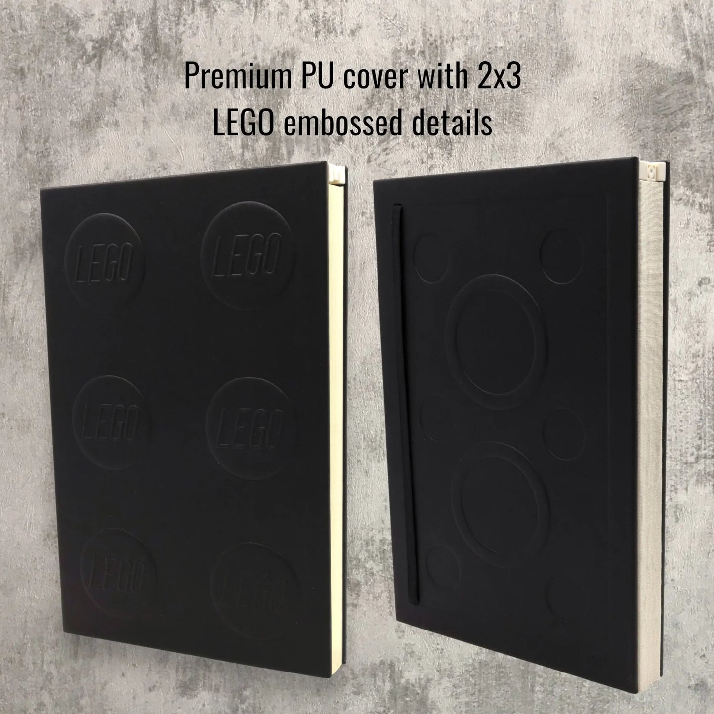 LEGO 53698 Stationery Locking Notebook with Gel Pen 2x3 Black