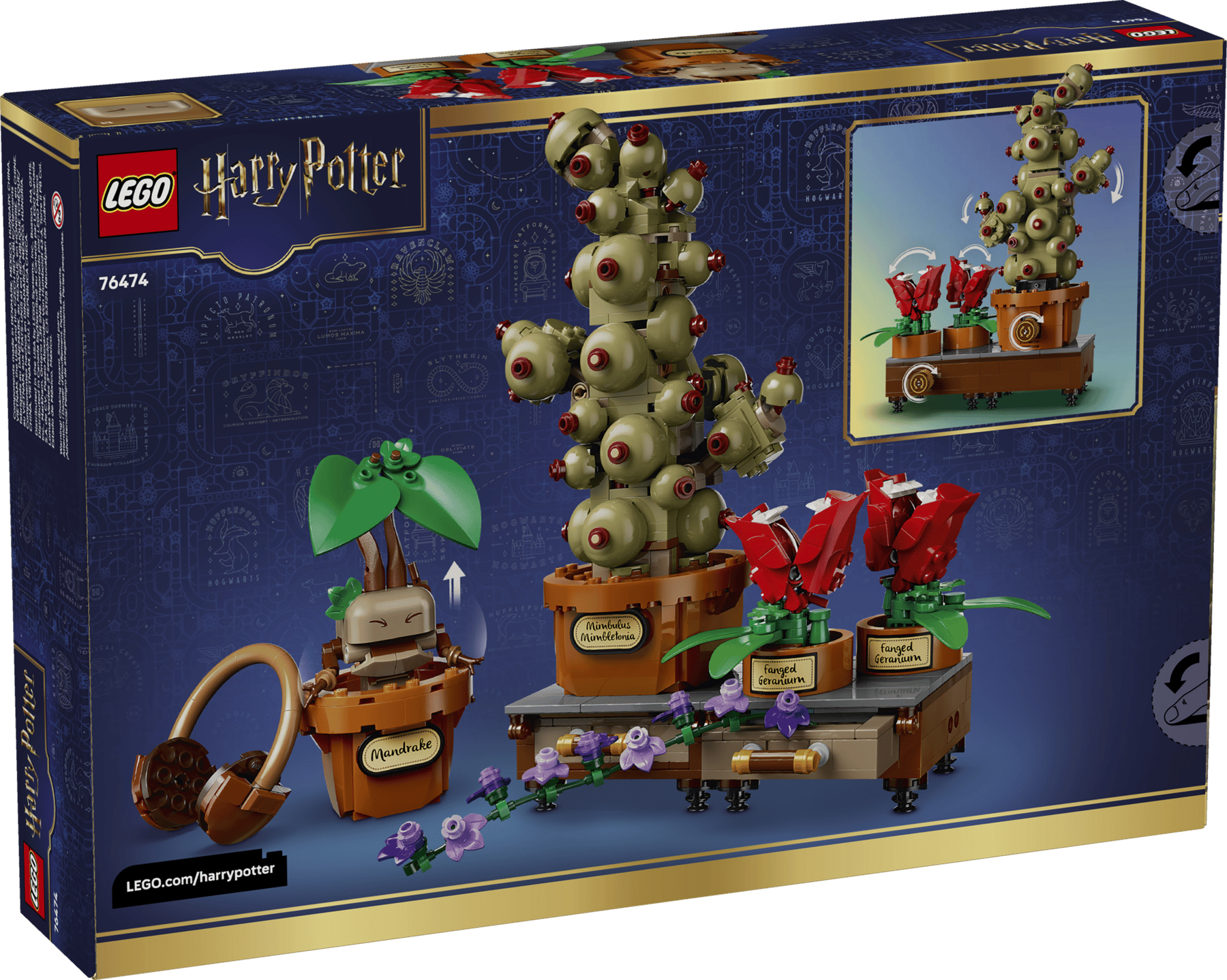 LEGO 76474 Harry potter Hogwarts™ Herbology Plants | 817 PCS