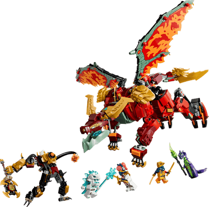LEGO 71868 Ninjago Wyldfyre's Transforming Dragon Mech | 821 PCS