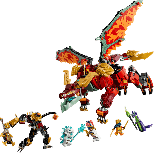 LEGO 71868 Ninjago Wyldfyre's Transforming Dragon Mech | 821 PCS