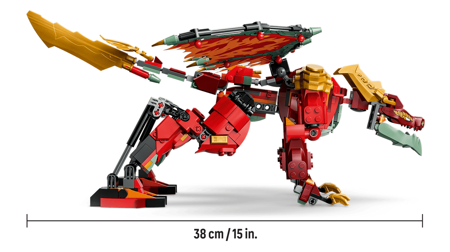 LEGO 71868 Ninjago Wyldfyre's Transforming Dragon Mech | 821 PCS