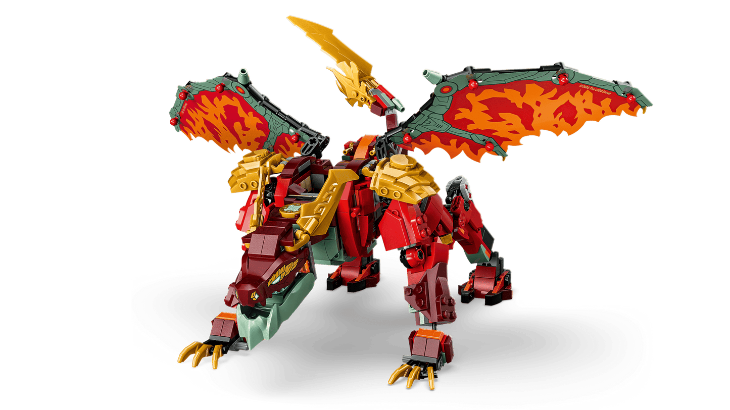 LEGO 71868 Ninjago Wyldfyre's Transforming Dragon Mech | 821 PCS