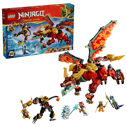 LEGO 71868 Ninjago Wyldfyre's Transforming Dragon Mech | 821 PCS