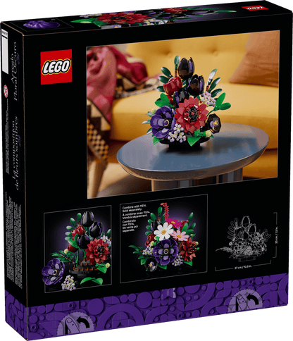LEGO 11513 Botanicals Dark Flower Arrangement | 562 PCS