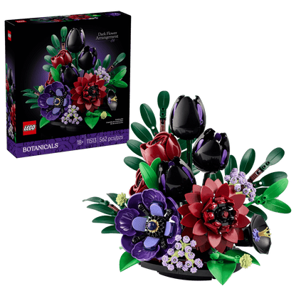 LEGO 11513 Botanicals Dark Flower Arrangement | 562 PCS