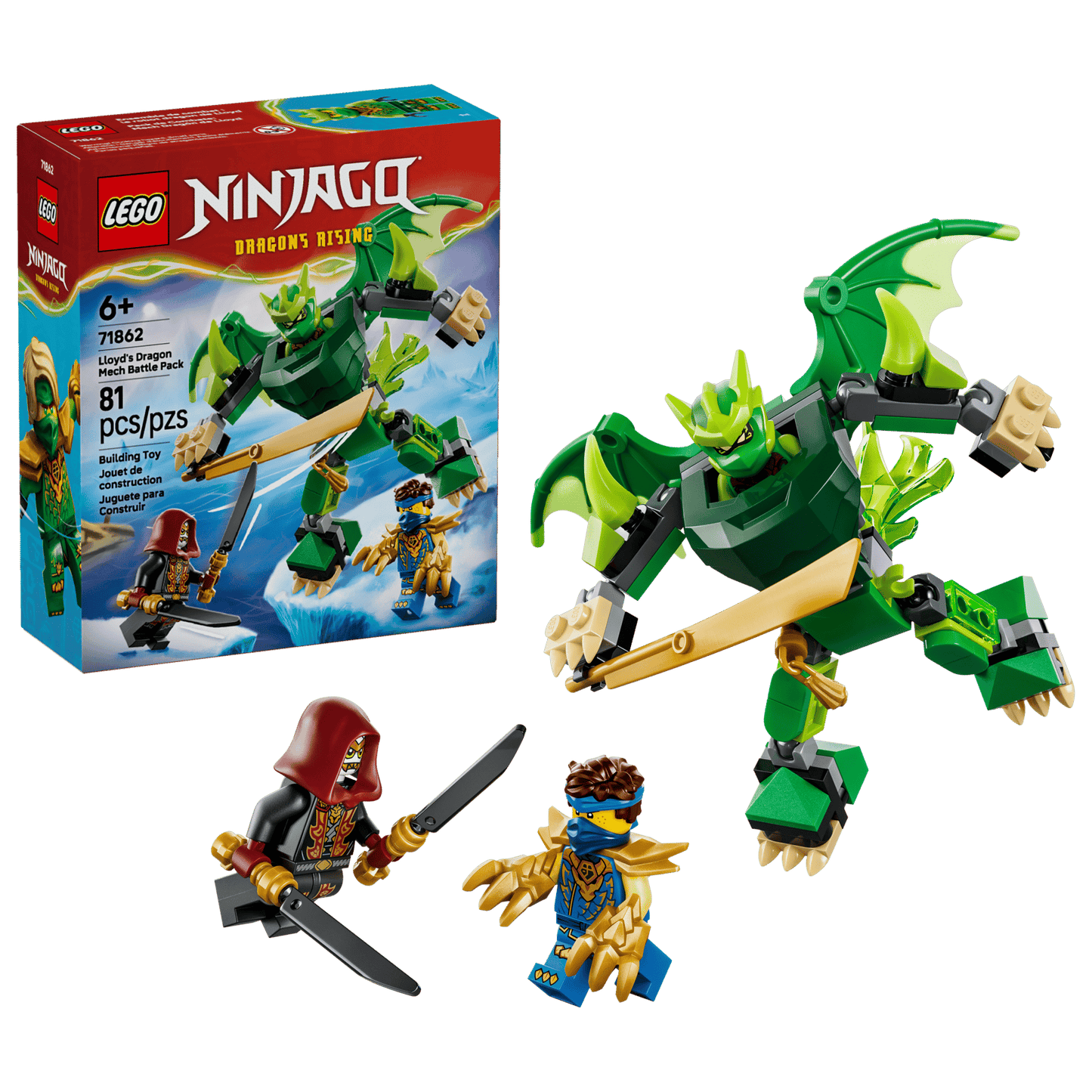 LEGO 71862 Ninjago Lloyd's Dragon Mech Battle Pack | 81 PCS