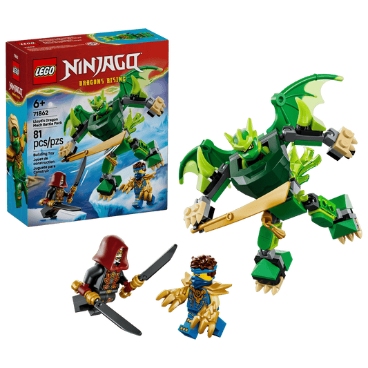 LEGO 71862 Ninjago Lloyd's Dragon Mech Battle Pack | 81 PCS