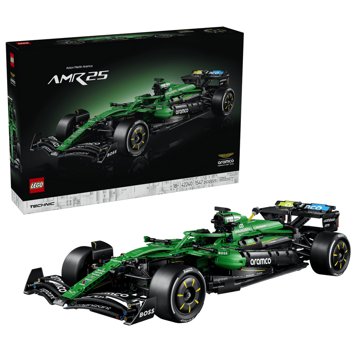 LEGO 42240 Technic Aston Martin Aramco AMR25 F1® Car | 1547 PCS