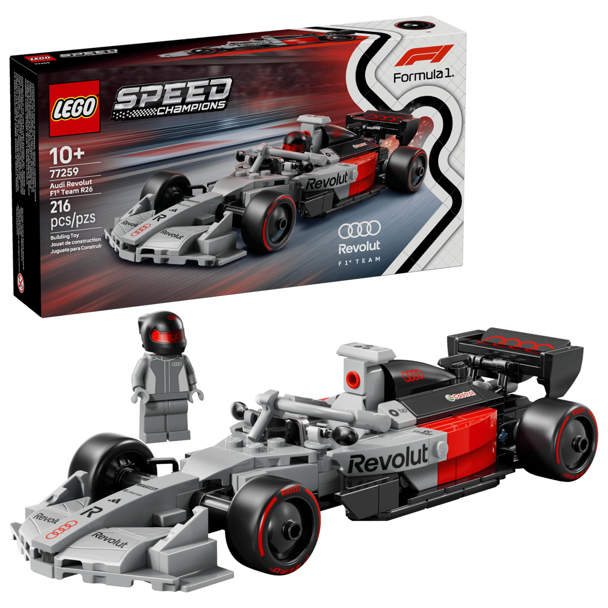 LEGO 77259 Speed Champions Audi Revolut F1® Team R26 Race Car | 216 PCS