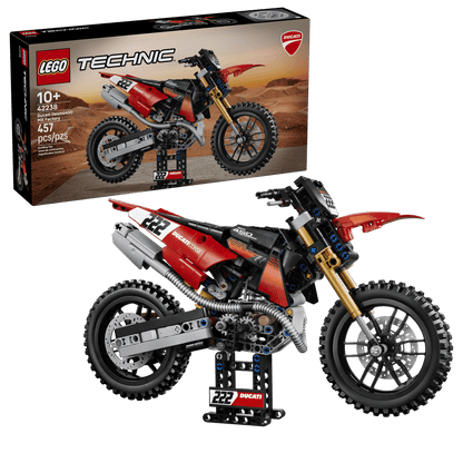 LEGO 42238 Technic Ducati Desmo450 MX Factory Motorcycle | 457 PCS