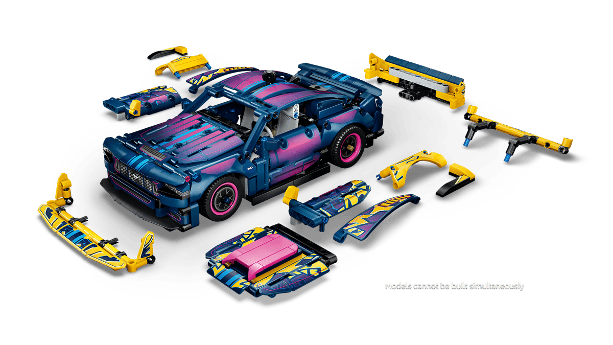 LEGO 42236 Technic Custom Garage Ford Mustang GT Car | 973 PCS