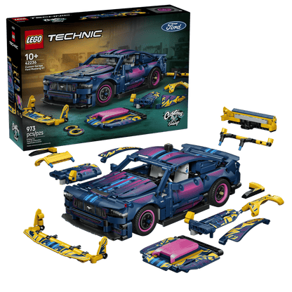 LEGO 42236 Technic Custom Garage Ford Mustang GT Car | 973 PCS