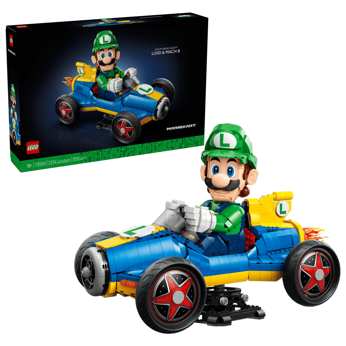 LEGO 72050 Super Mario, Mario Kart™ – Luigi & Mach 8 | 2234 PCS