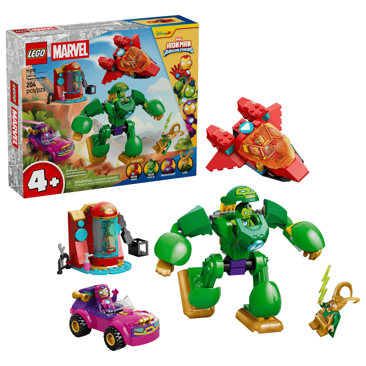 LEGO 11211 Marvel Loki vs. Team Iron Man | 204 PCS