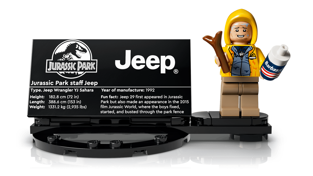 LEGO 77984 Jurassic World Jurassic Park Jeep® Wrangler | 1924 PCS