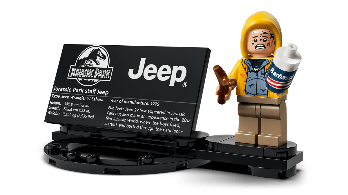 LEGO 77984 Jurassic World Jurassic Park Jeep® Wrangler | 1924 PCS