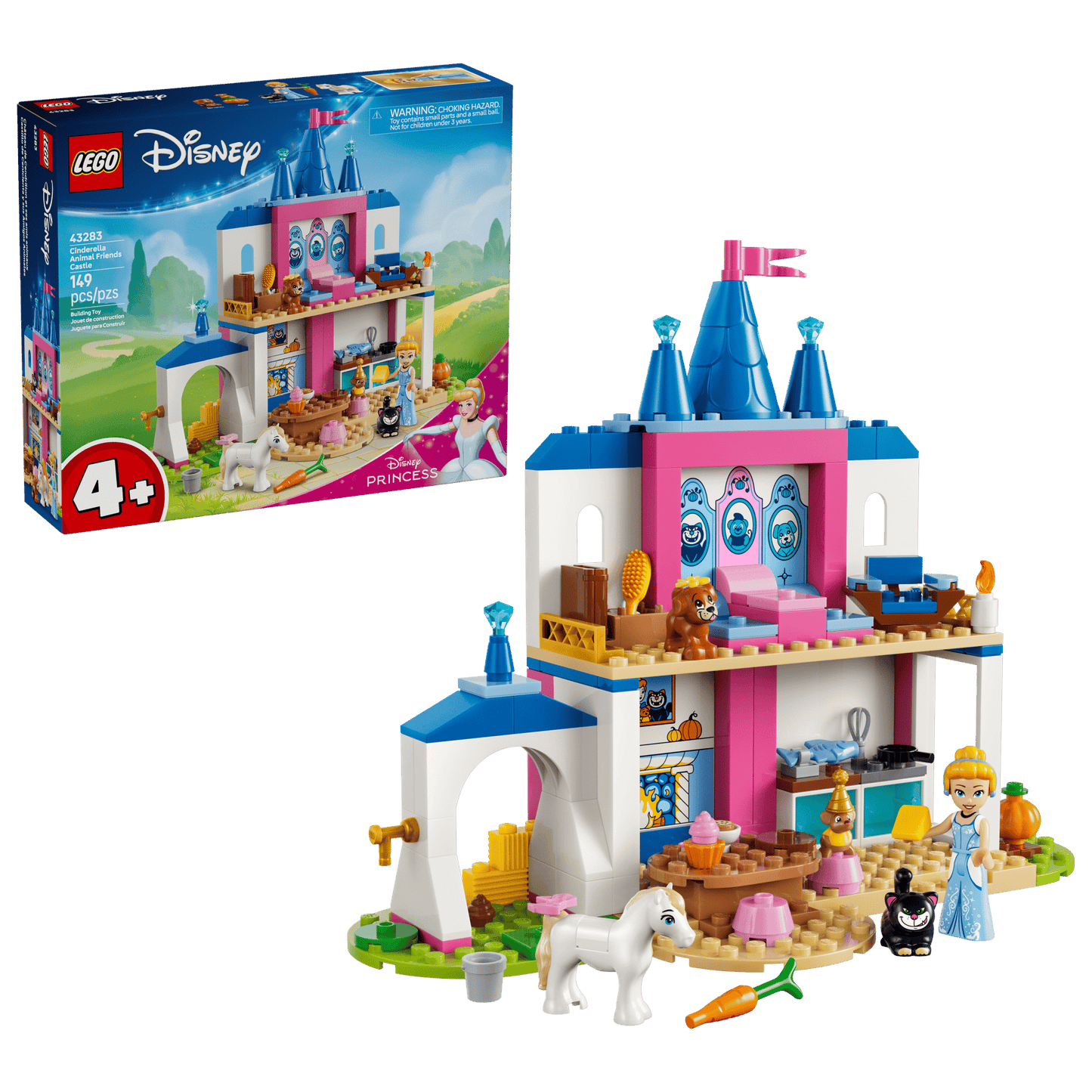 LEGO 43283 Disney Cinderella Animal Friends Castle | 149 PCS