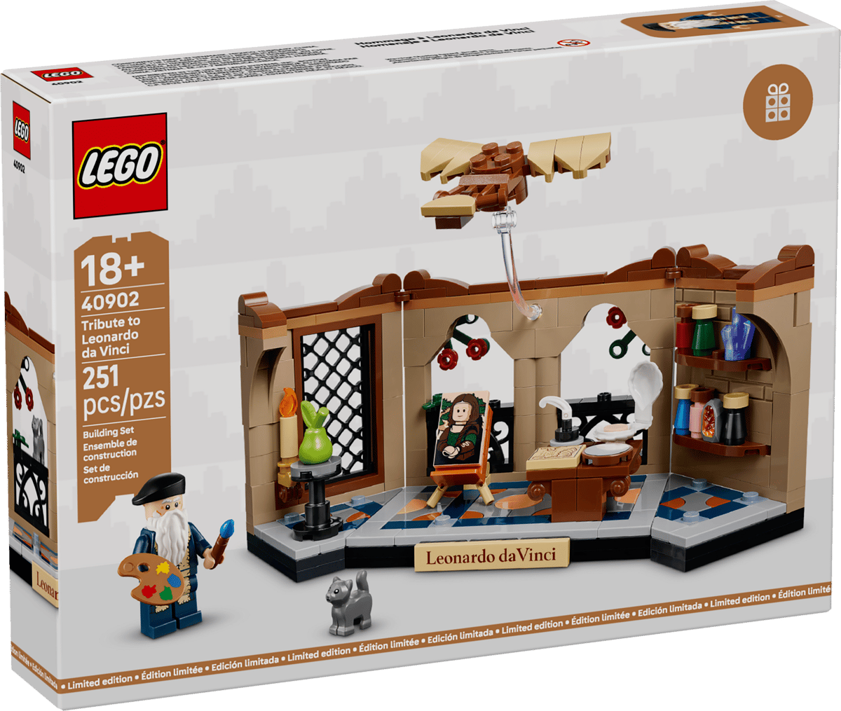 LEGO 40902 Tribute to Leonardo da Vinci | 251 PCS | Retired