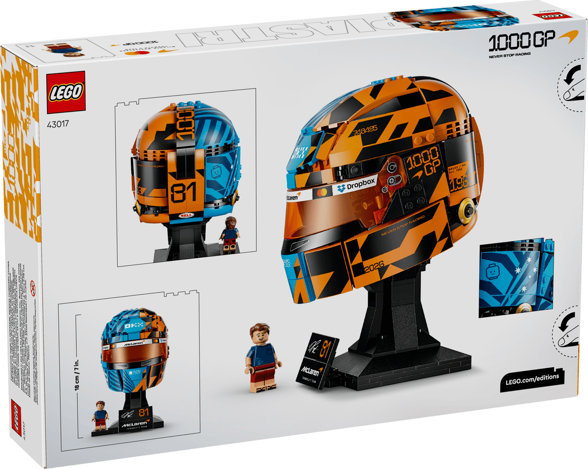 LEGO 43017 Editions McLaren Mastercard F1® Team Oscar Piastri Helmet | 793 PCS
