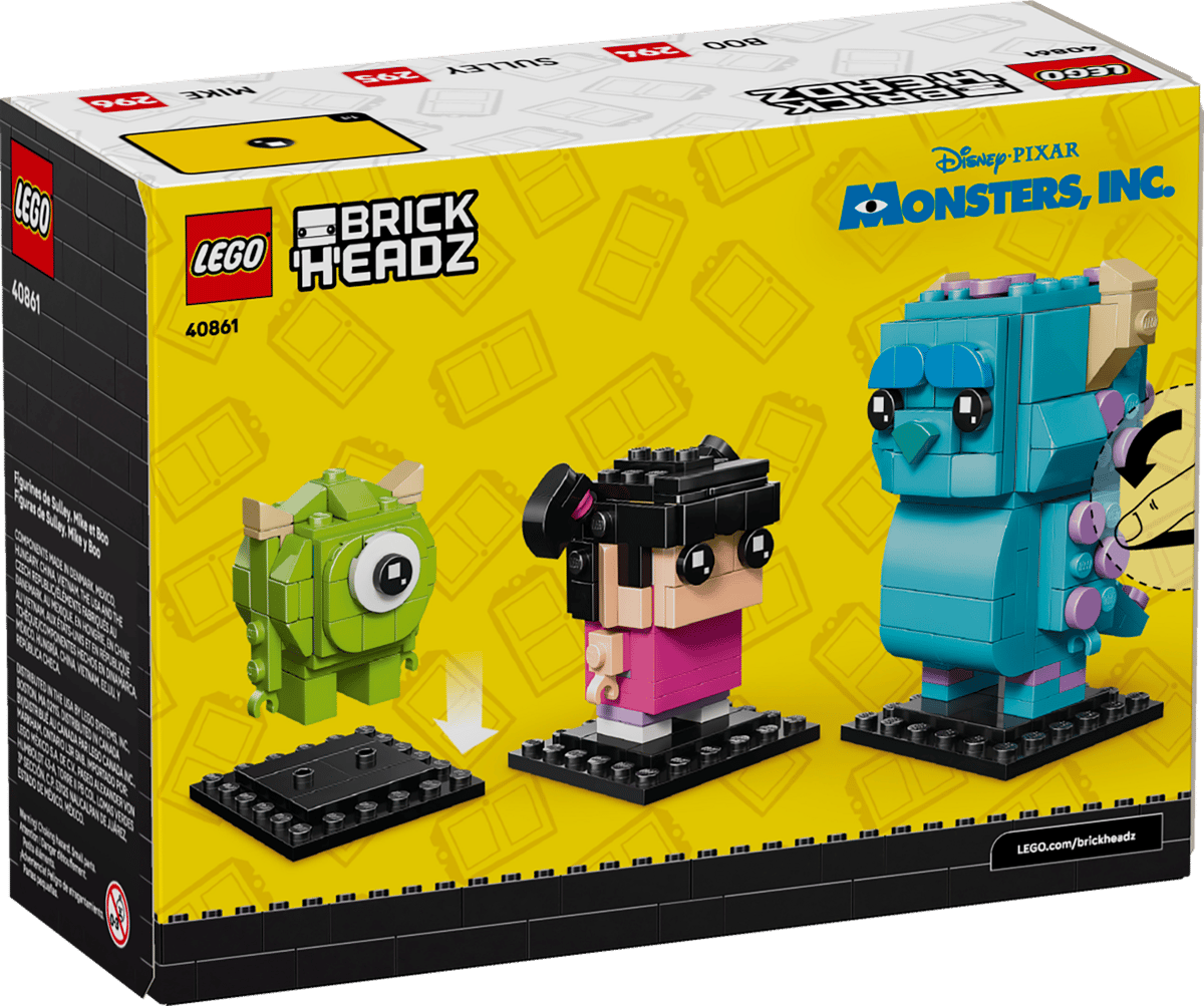 LEGO 40861 BrickHeadz Sulley, Mike and Boo Figures | 303 PCS