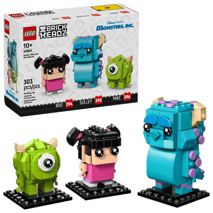 LEGO 40861 BrickHeadz Sulley, Mike and Boo Figures | 303 PCS