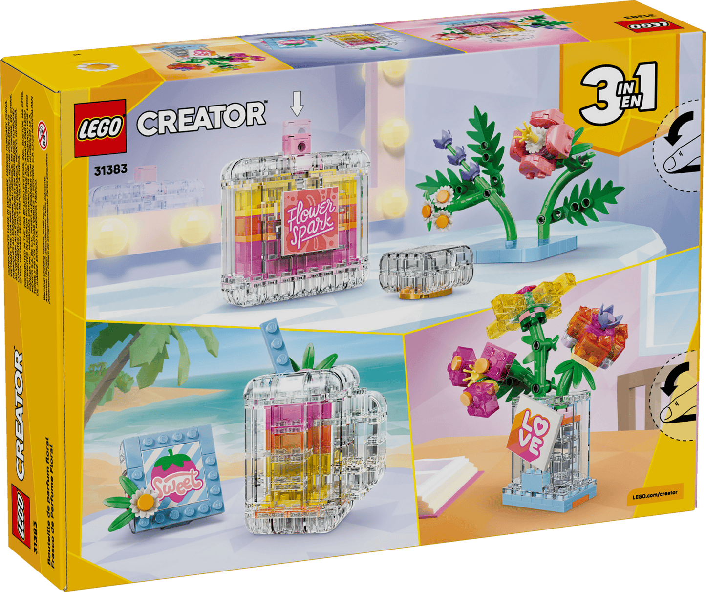 LEGO 31383 Creator 3in1 Floral Decor Perfume Bottle | 286 PCS